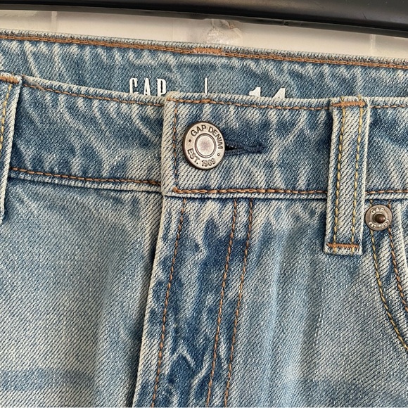 Gap Kids Plus Distressed Denim Mini Skirt Size 14 - Picture 7 of 9